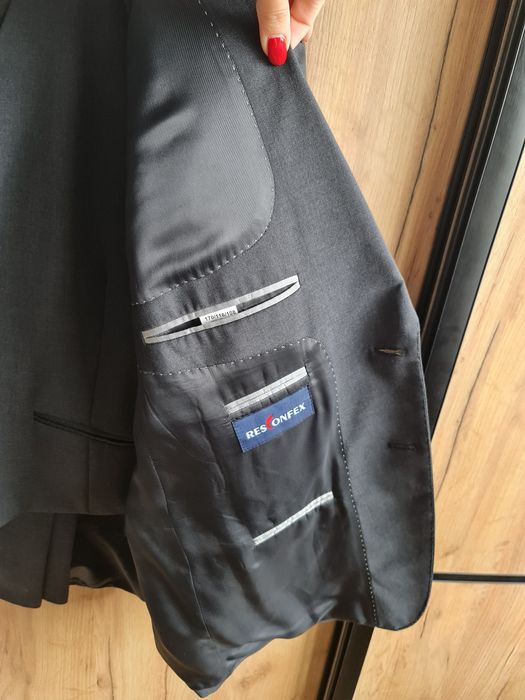 Garnitur ślubny 3 częściowy rozm. XXL na wzrost 175cm