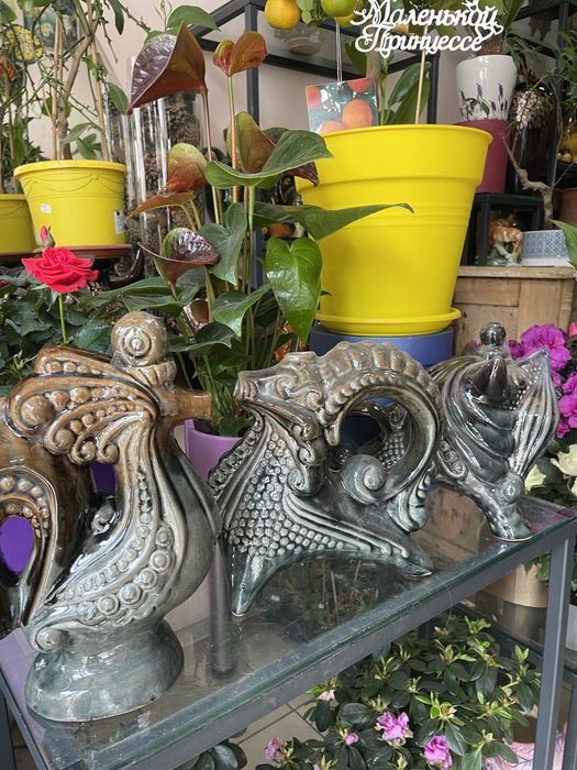 Статуетки, лембик, штоф, кераміка, майоліка.