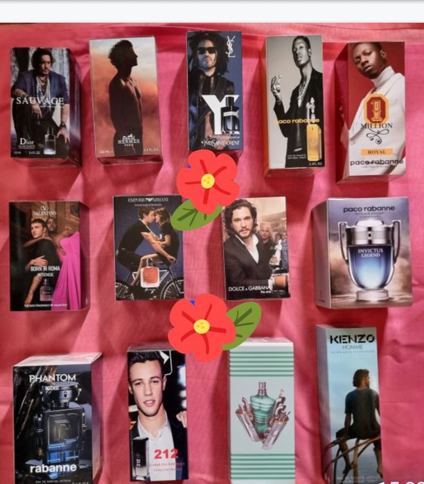 Varios perfumes de homem