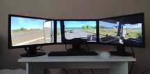 Zestaw trzech monitorów, triple screen setup, IIYAMA E2083HSD ProLite