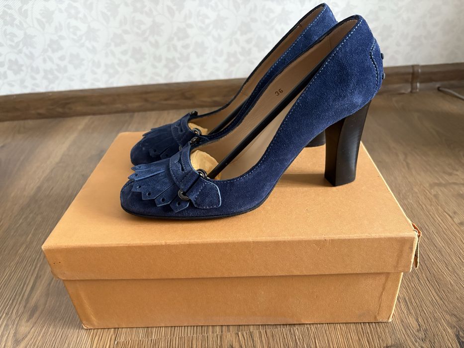 Туфлі Tod’s сині замшеві 36 розмір