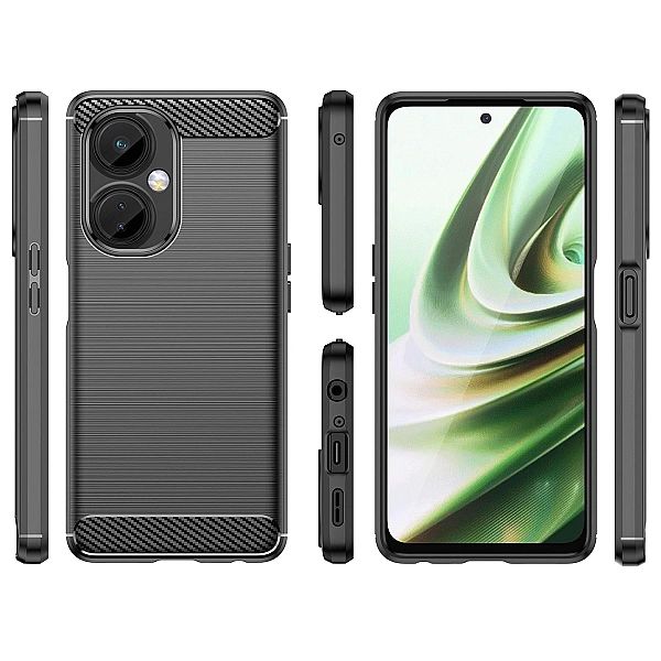 Carbon Case etui OnePlus Nord CE 3 elastyczny silikonowy karbonowy pok