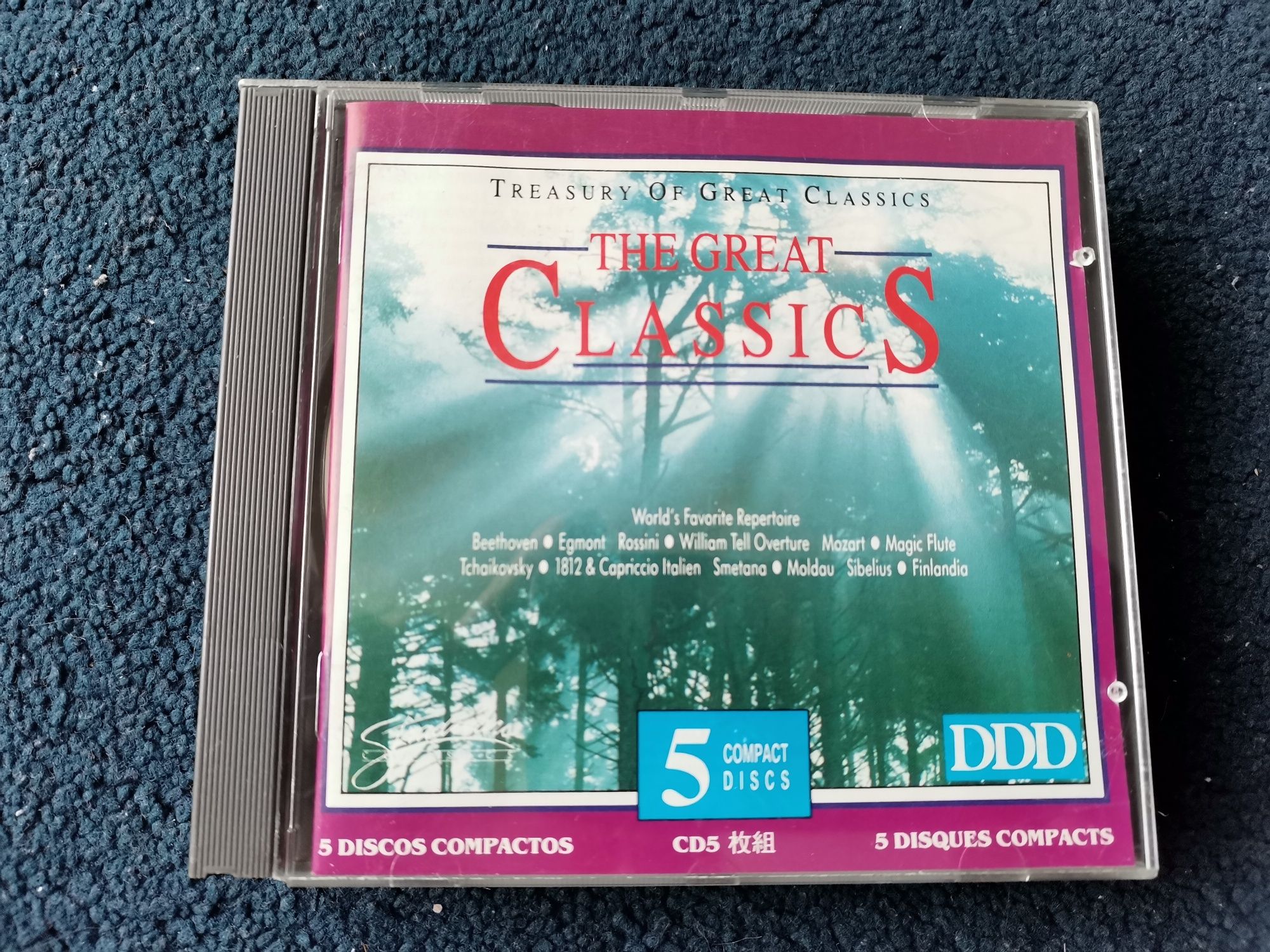 5 CDS The Great Classics - Grandes Clássicos Beethoven, Amadeus Tchai