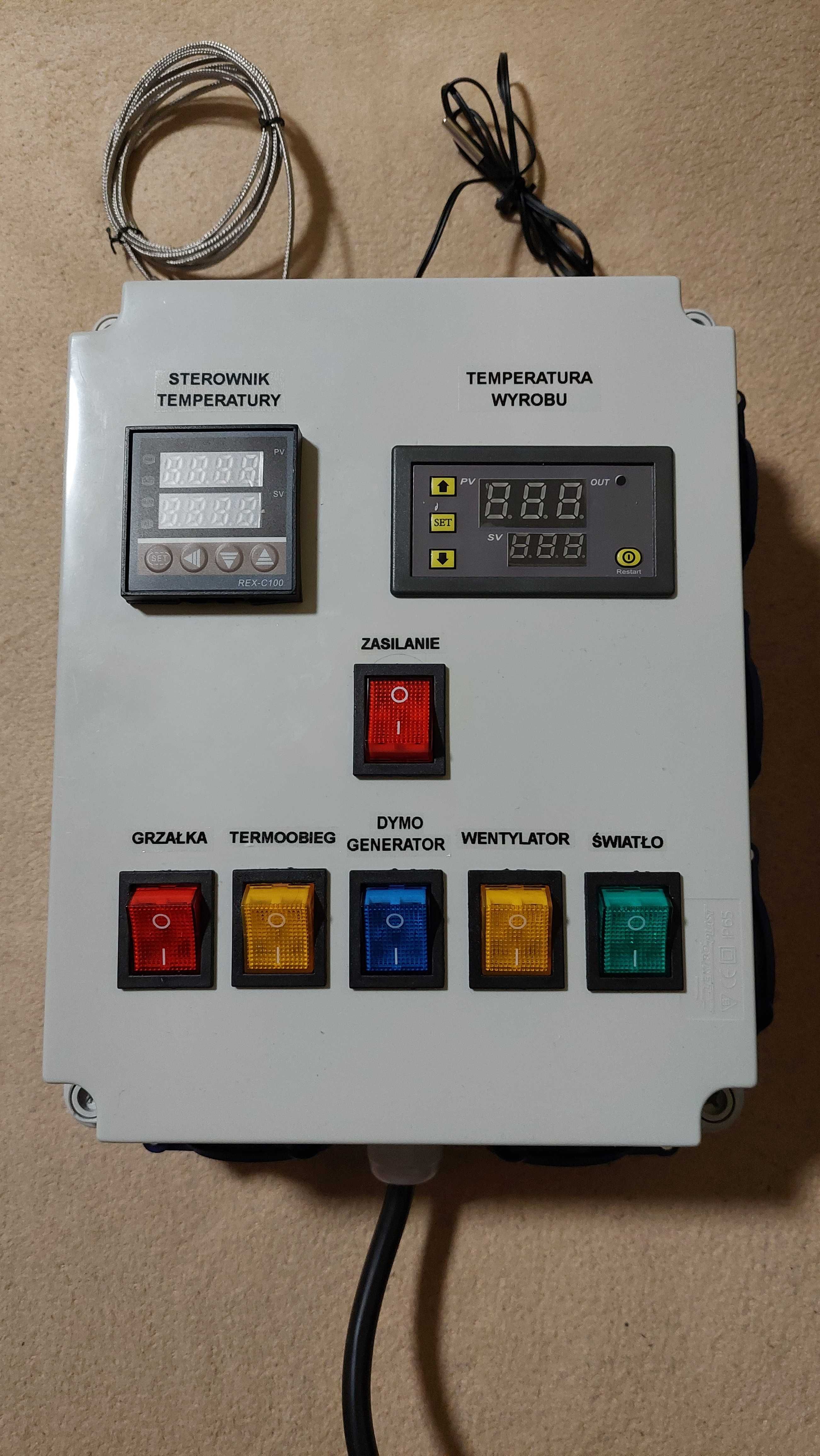 *Sterownik Temperatury z temperaturą wyrobu do wędzarni elektrycznej *