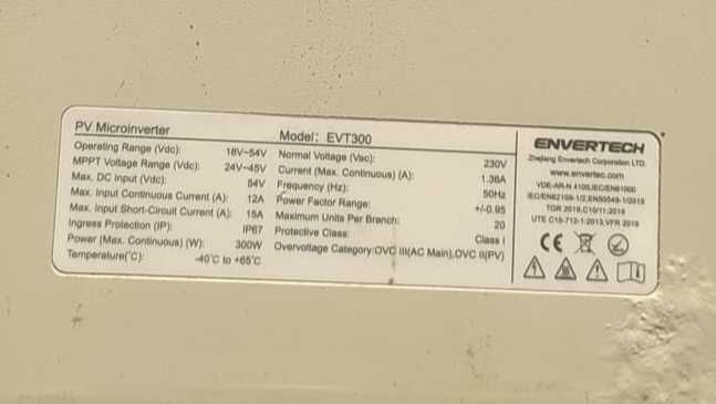 Microonversores ENVEETECH 300w