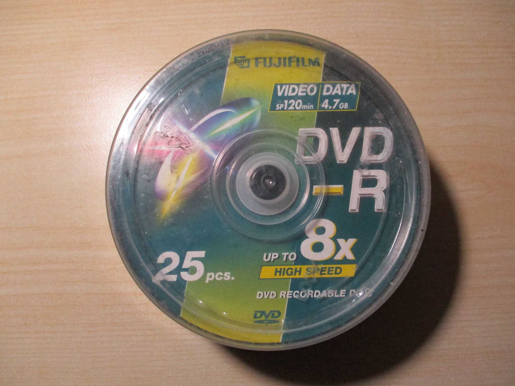 FujiFilm DVD-R (up to x8) 25 pcs. new, sealed