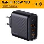 Voltme Revo 100w (Type-C + Type-A) білий/чорний