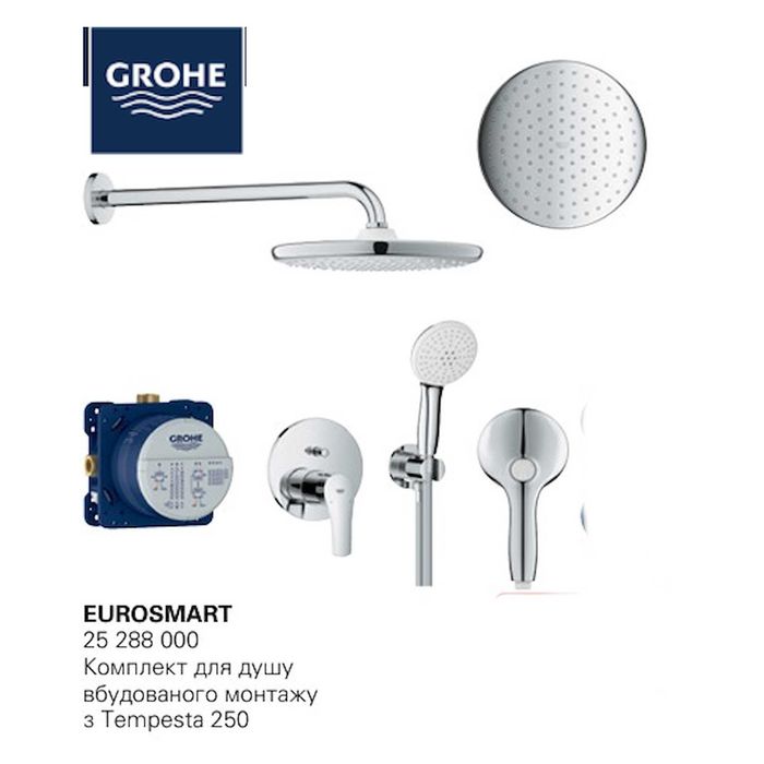 Grohe Душова система Eurosmart 25288000 25288000 252870000