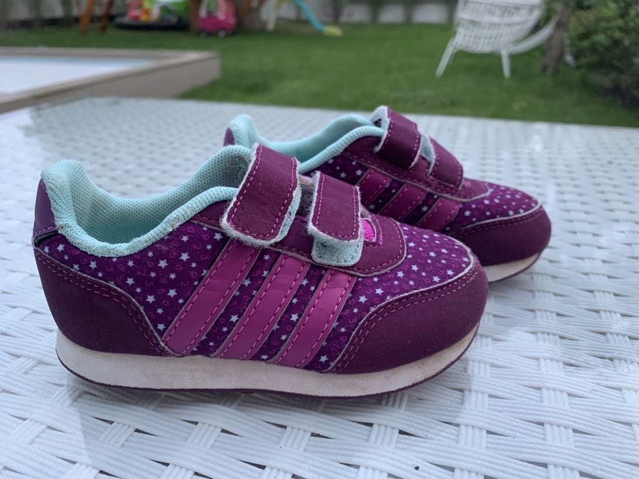 Adidaski trampki Adidas fioletowe 22 buty wiosenne dla dziewczynki
