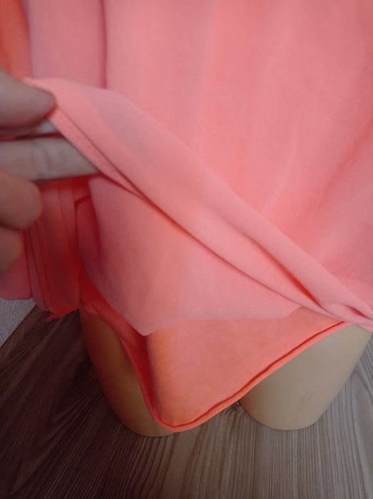 Piękna bluzka oversize wiskoza koszula xs s m