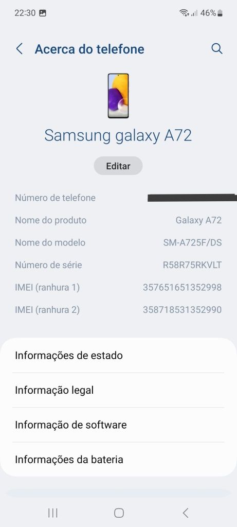 Samsung Galaxy A72 128Gb