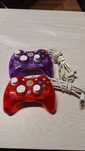 Pady przewodowe pdp rock candy czerwony fioletowy do xbox 360 oraz pc