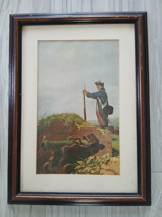 Obraz na płótnie "ziewający wartownik"