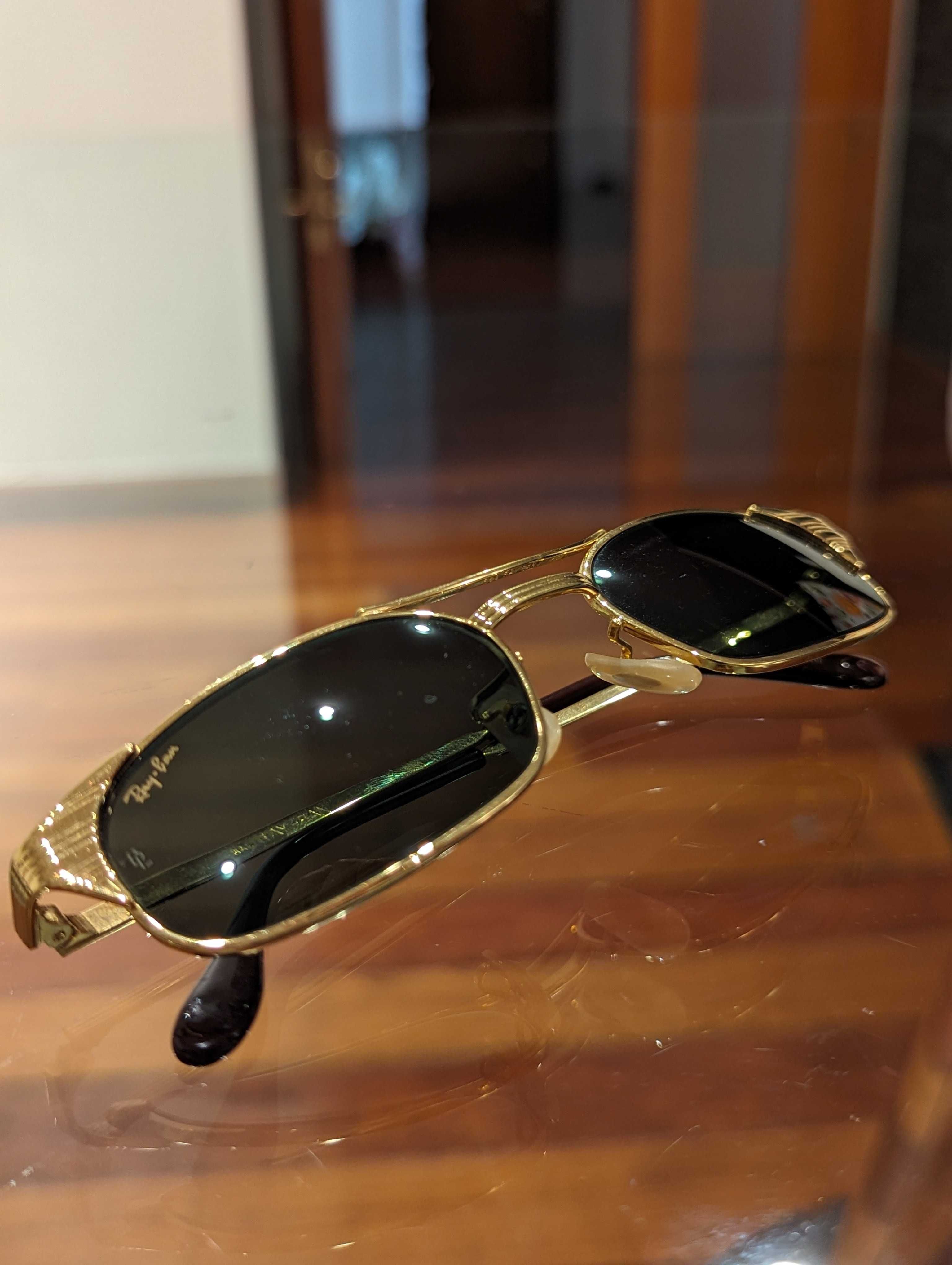 Óculos de Sol Vintage B&L Ray Ban W1396 Ouro Cristal