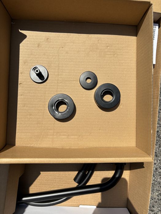 Conjunto de duche com torneira preto Sensea Icone.