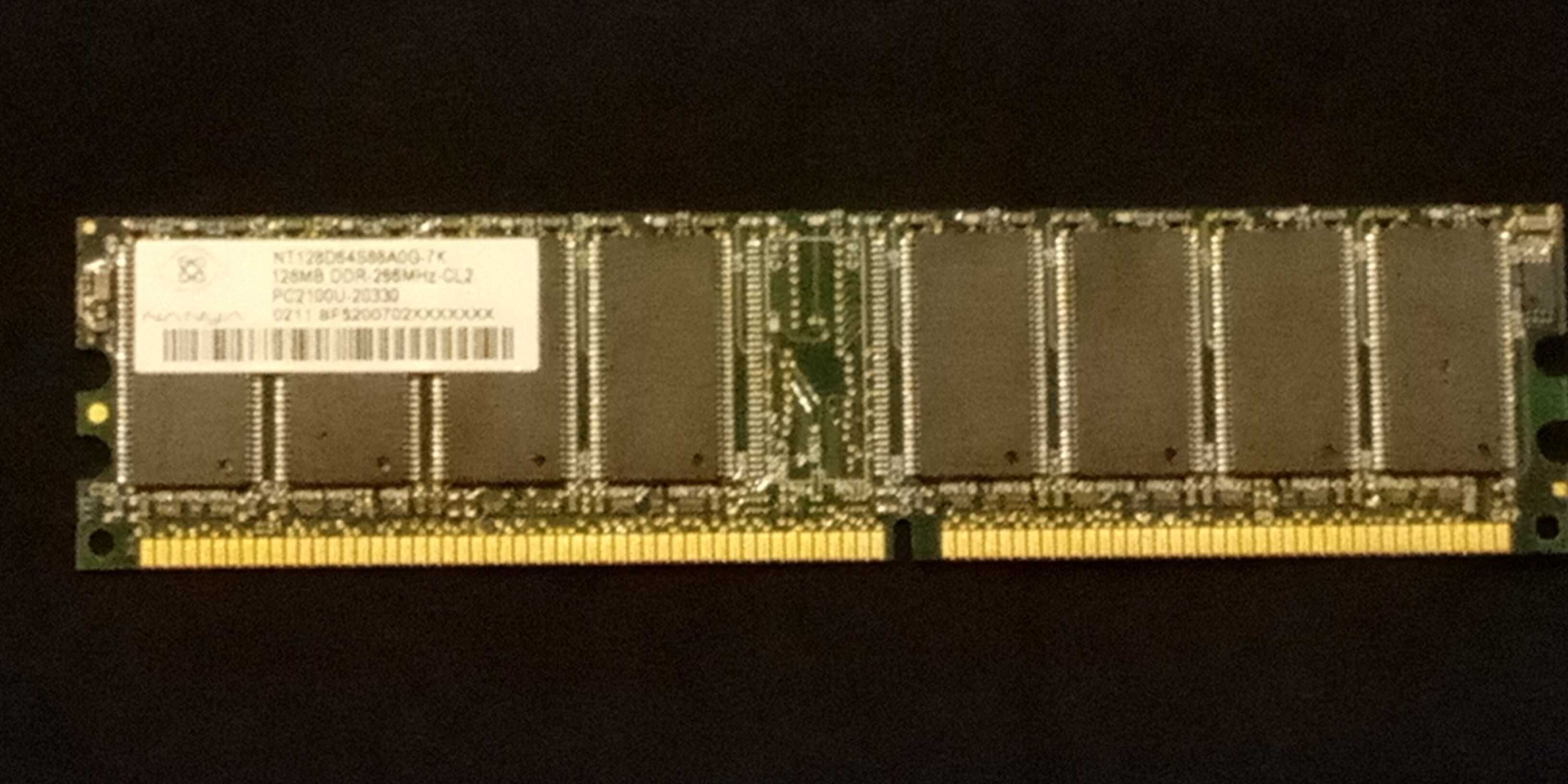 Memórias RAM DDR 128MB 256MB 1GB