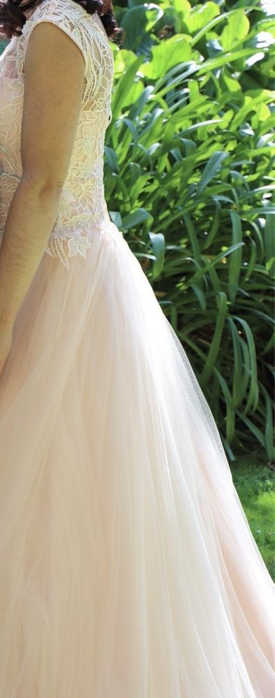 Vestido de Casamento Rosa Pastel