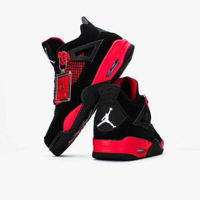 Мужские кроссовки Nike Air Jordan 4 Сrimson "Red Thunder" 41-45