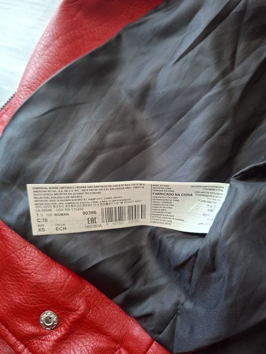 Ramoneska casual red XS Mango