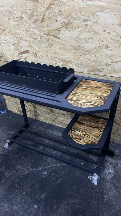 Преміальний лофт мангал 3мм з дровником | Ручна робота гарантія 15 р.