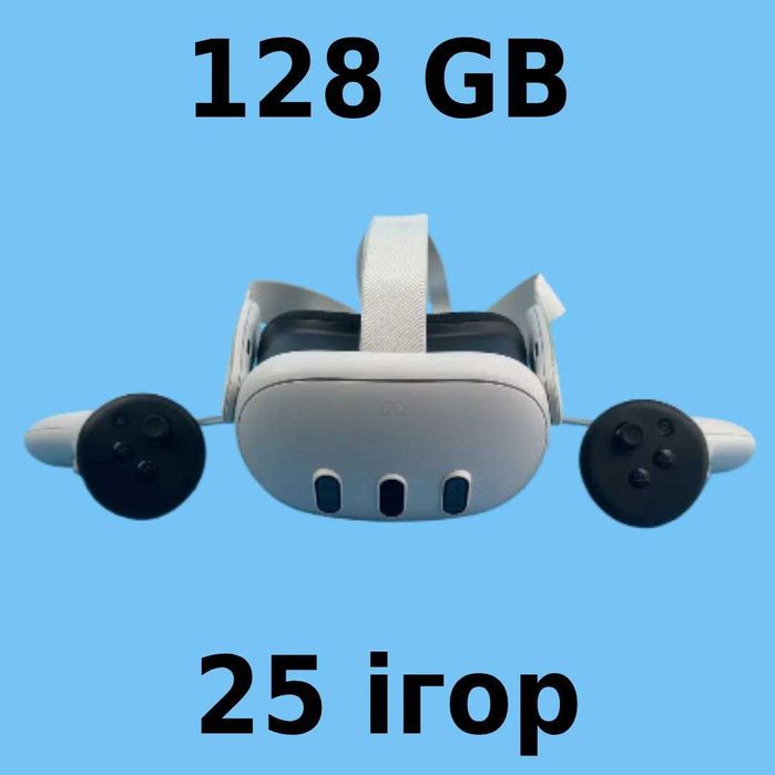 Окуляри віртуальної реальності Meta Quest 3 128 Gb + 25 Ігор