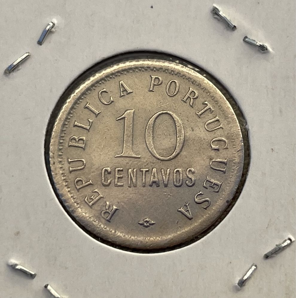 Moeda Angola - 10 centavos 1922 - RARA