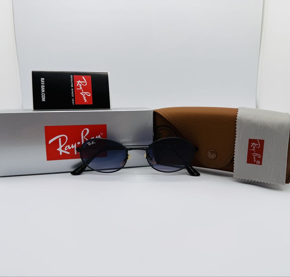 Солнцезащитные очки Ray Ban Oval 3547 Black|Blue Gradient