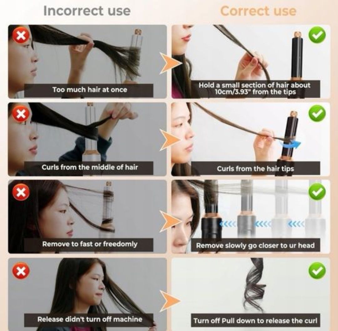 Zestaw suszarki do włosów 5 w 1 hot Air styler