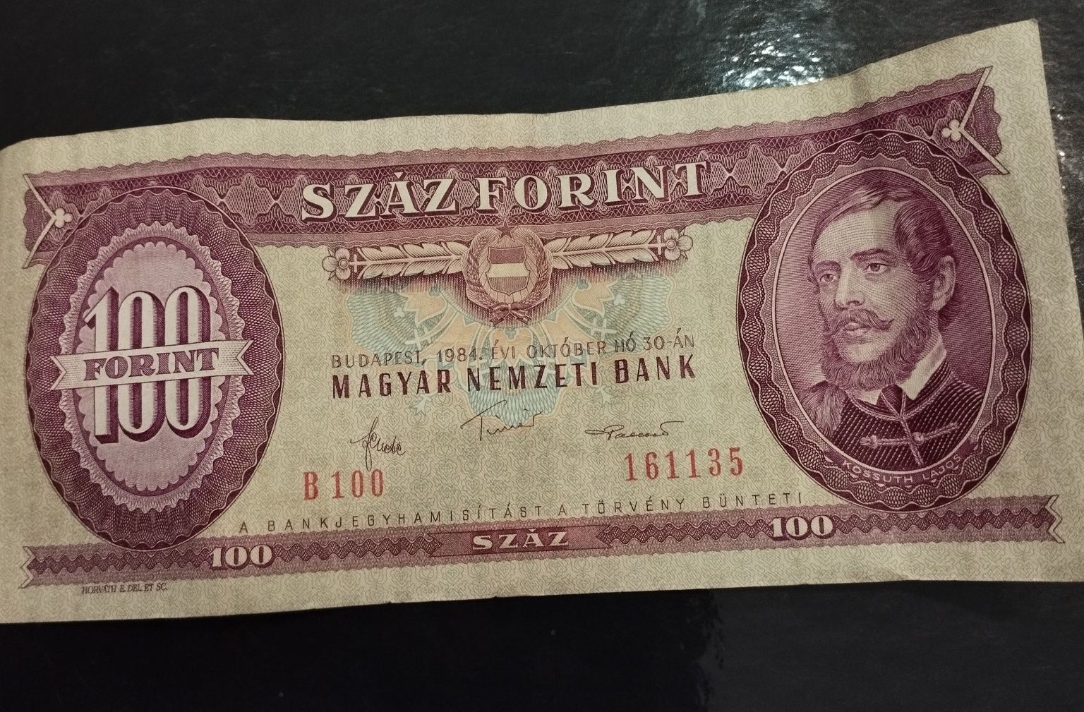 Banknot 100 forint z 1984