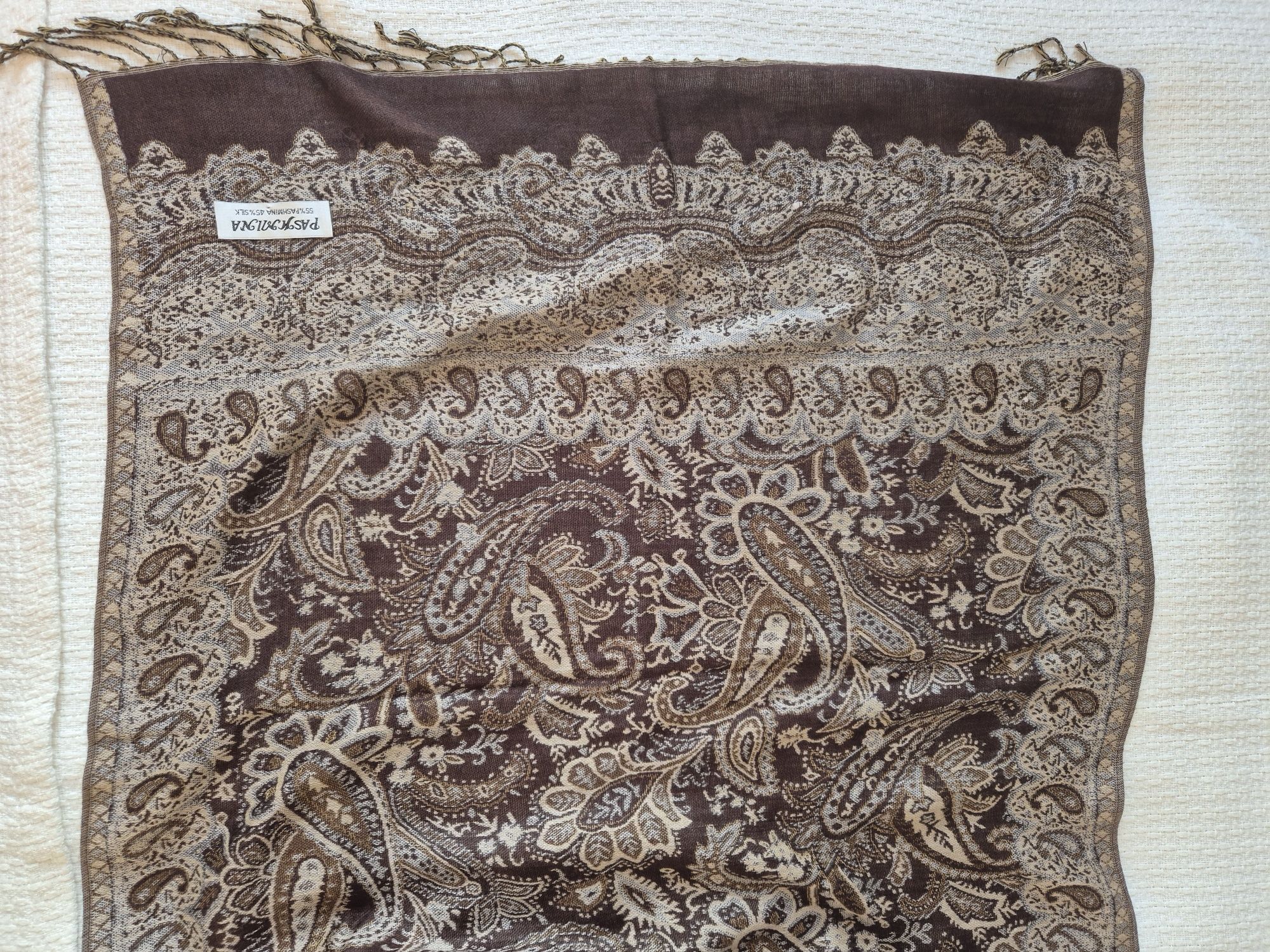 Szal pashmina jedwab
