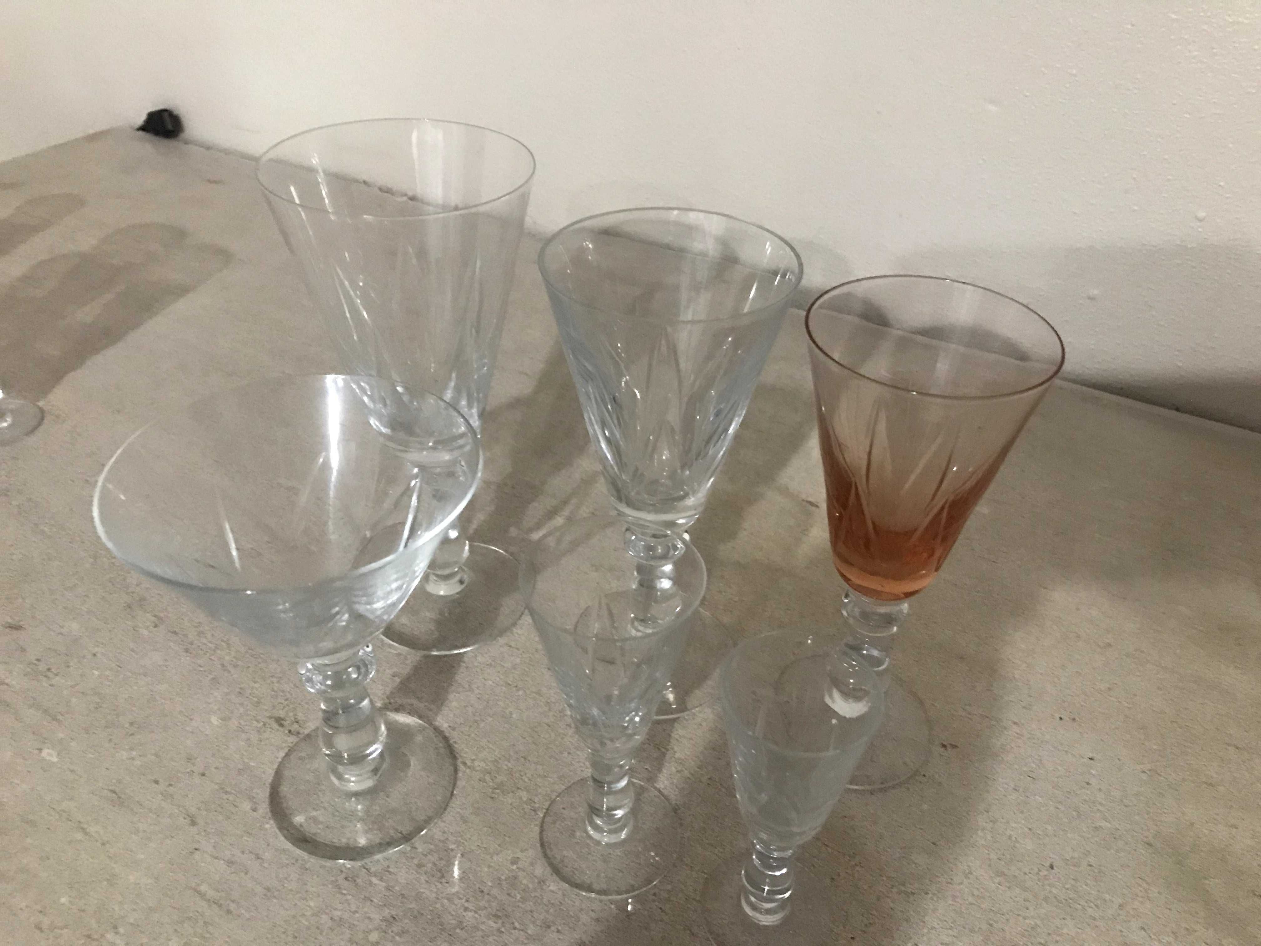 Copos de cristal nunca usados
