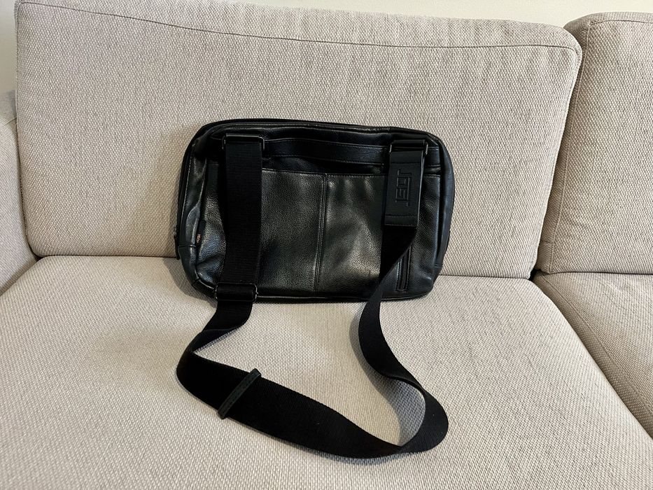 Mala portátil pequeno homem Jost pele genuina em bom estado