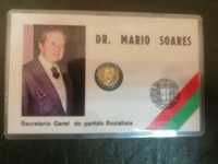 Medalha comemorativa raríssima em Ouro dr. Mario Soares 1976/1978