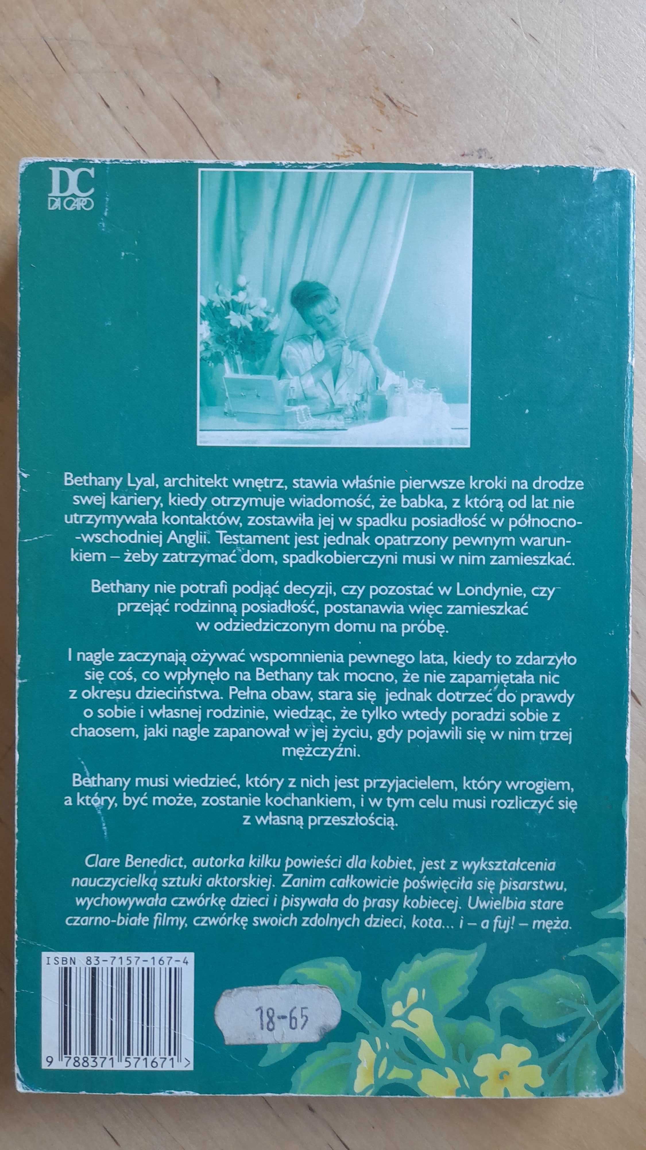 Powieść obyczajowa DC, Wróć do tego lata Clare Benedict