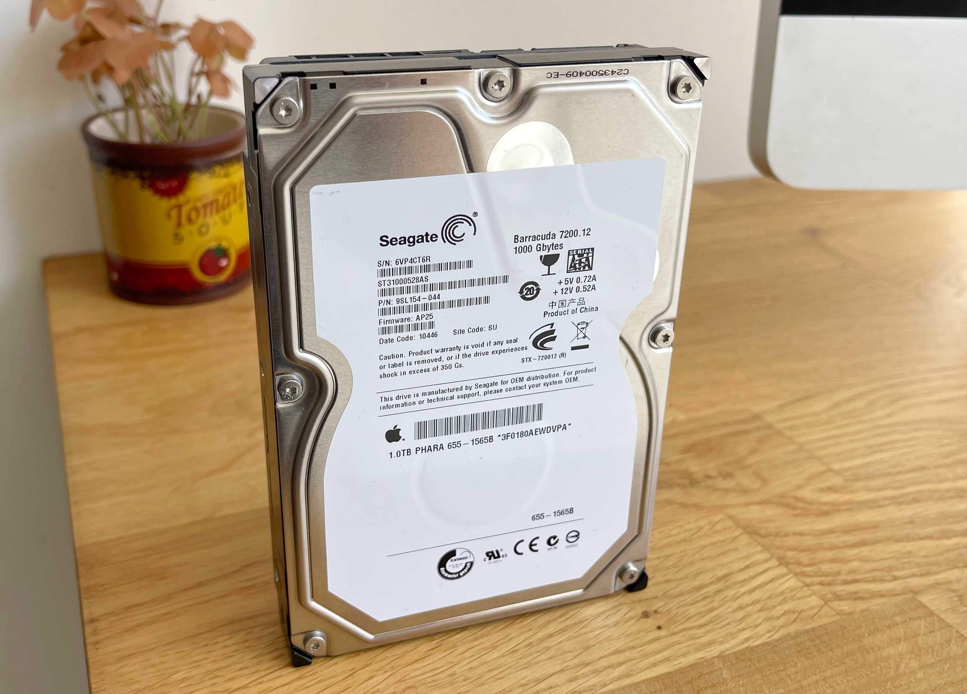 Disco Rígido Seagate 1TB SATA – Retirado de iMac, 100% Funcional