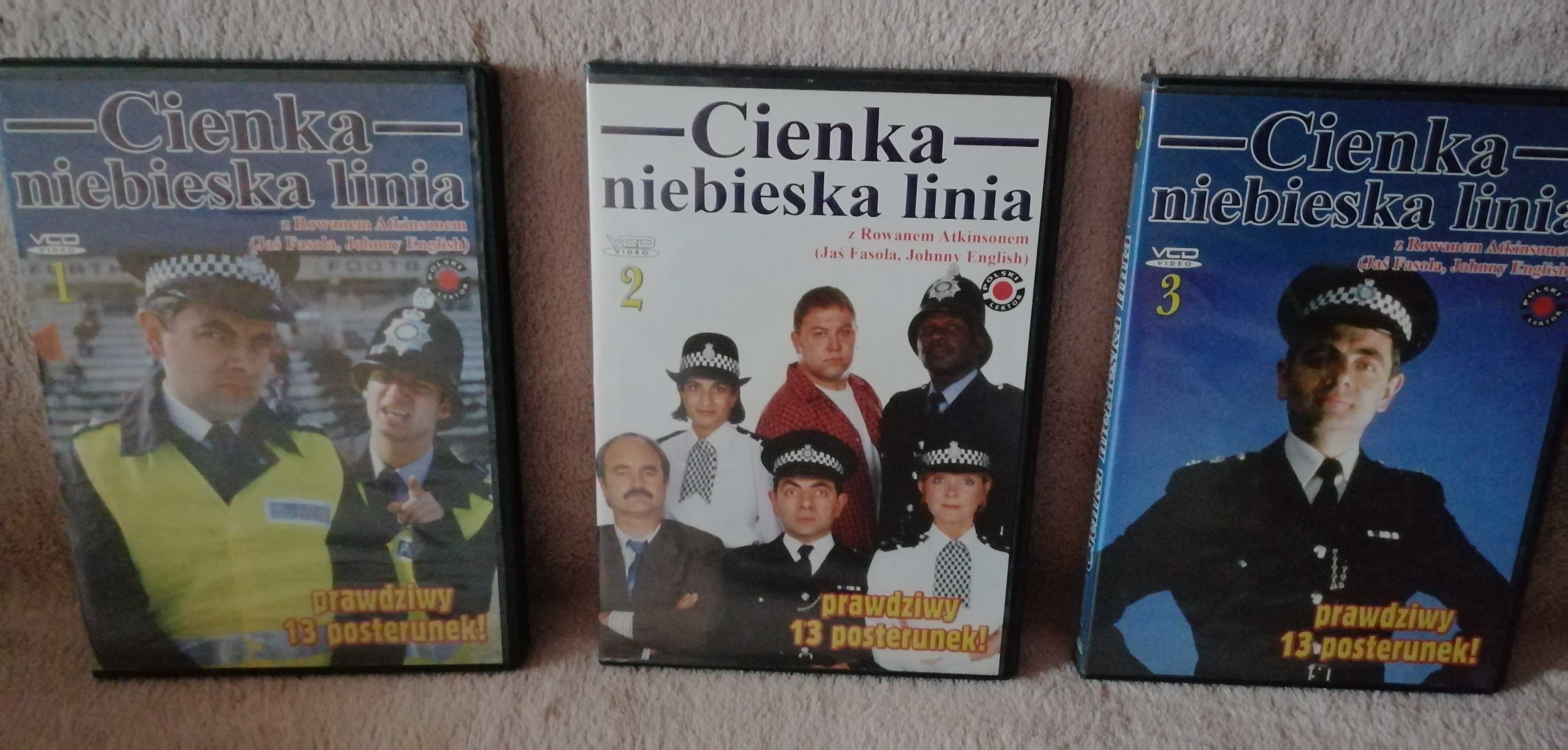 Komedia na VCD "Cienka niebieska linia" z Rowanem Atkinsonem 3 części