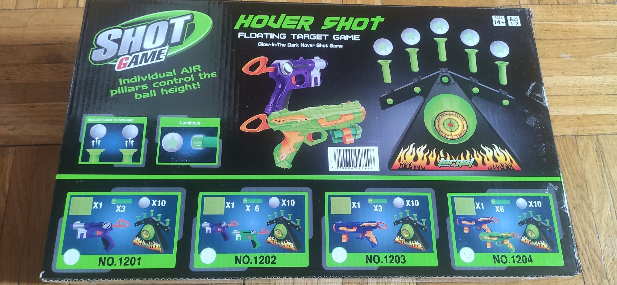 GRA HOVER SHOT 2.0 strzelanie do latających piłeczek 2 pistolety