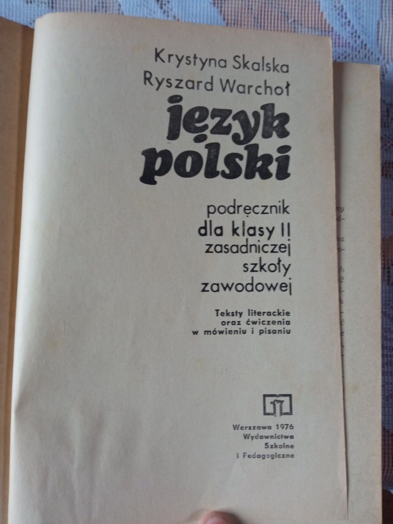 Język polski, podręcznik dla szkoły zawodowej PRL