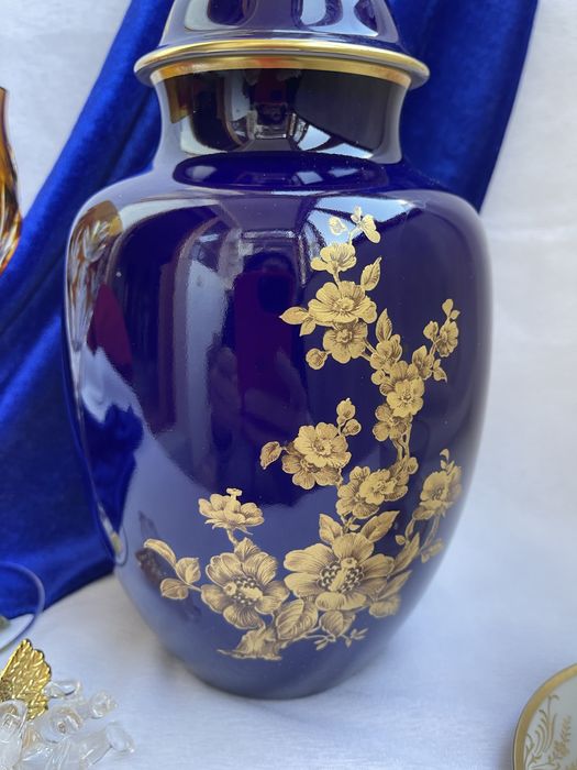 Вазы настоящий кобальт Kaiser,Royal KPM