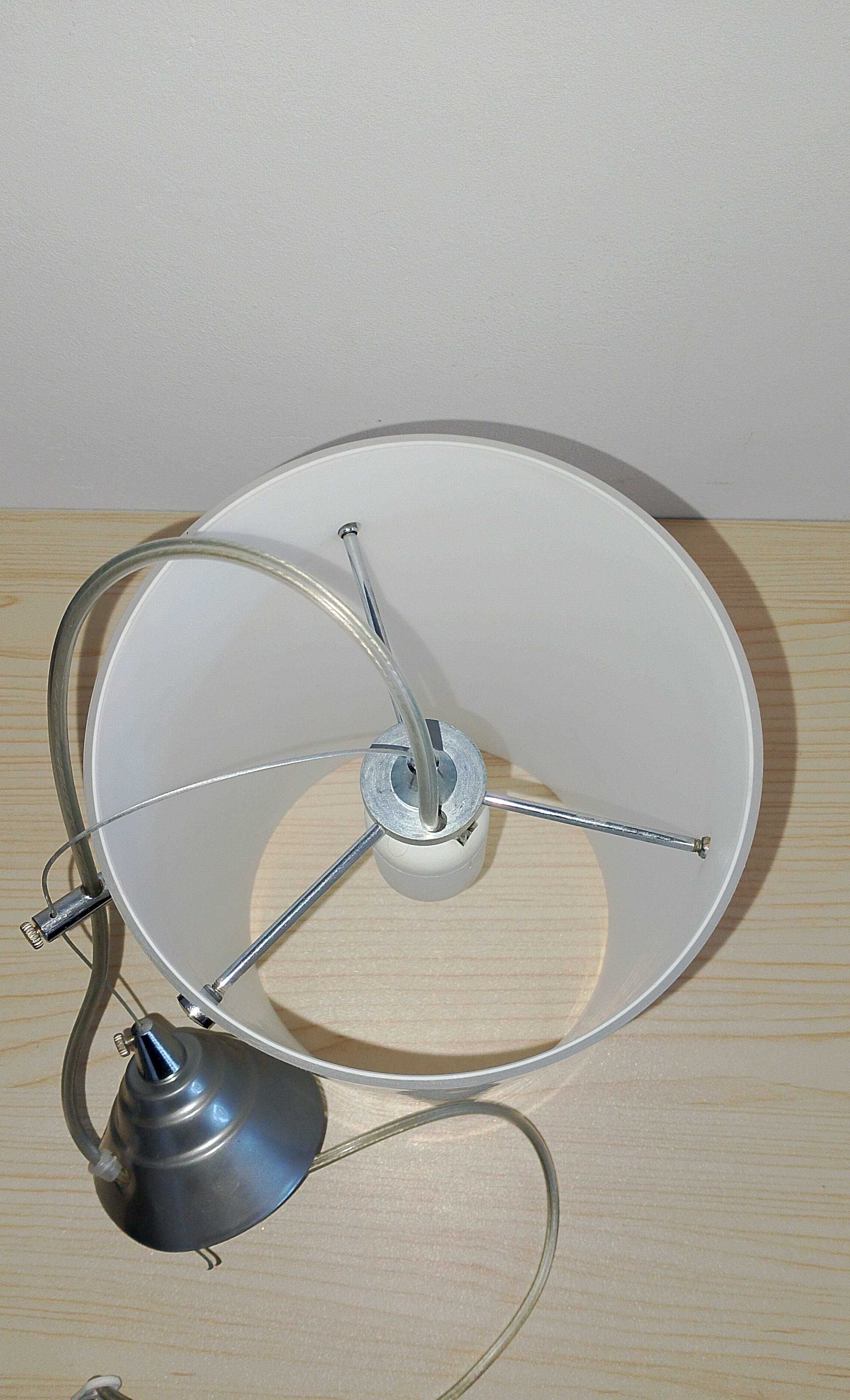 Lampa sufitowa biała, mleczna/ Kaja.
