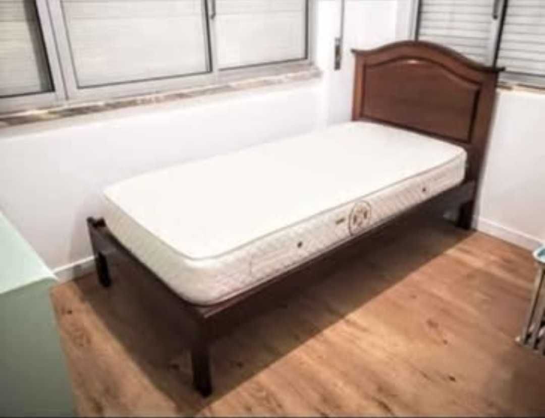 Cama Solteiro com Colchão