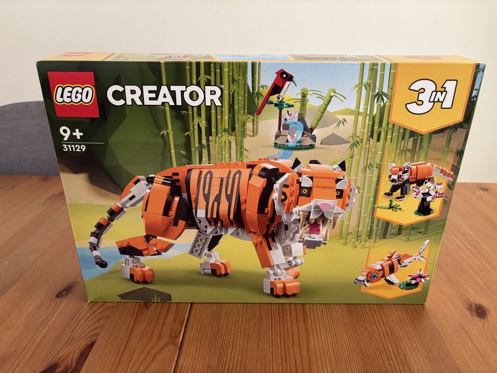 Lego creator 3-1 Girafa, Panda, Tigre, Astraunauta (Novo e Selado)