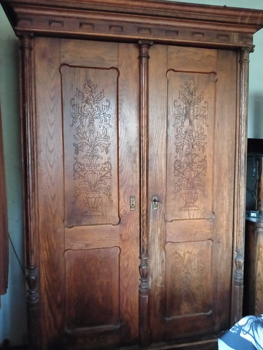 Szafa komoda  PRL lite drewno