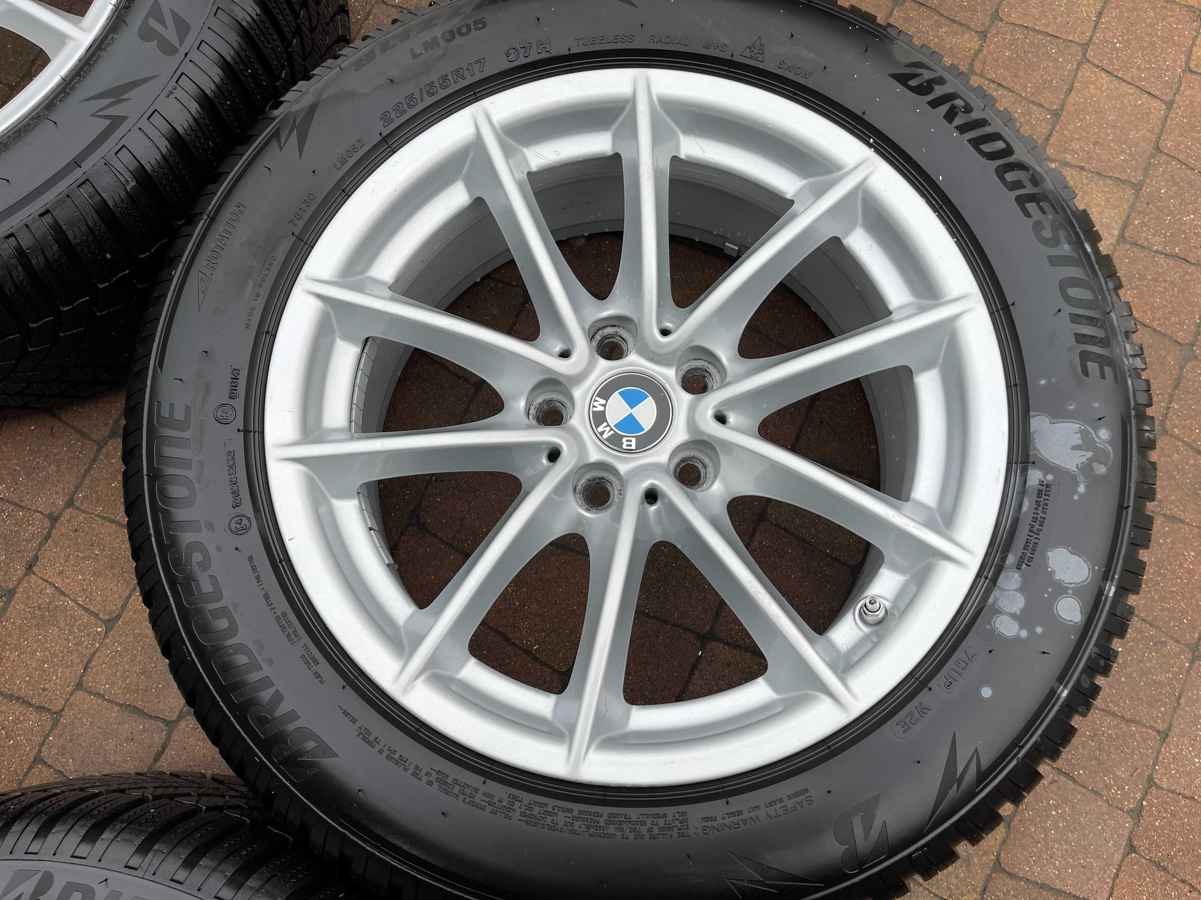 3696. Koła zimowe BMW 5 G30 oryginalne 5x112 ET27 225/55/17 2023r 8mm