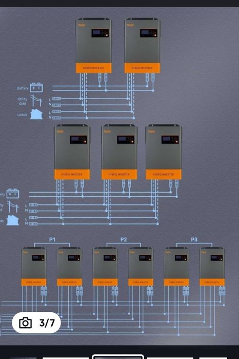 Гібрідний інвертор PowMR 6200 w  LIP (48V)(6,2 кВт)