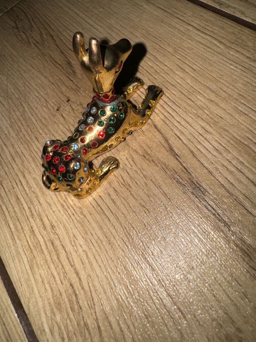 Скринька зі стразами статуетка собоки