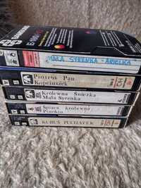 Zestaw 5 ciu kaset VHS Bajki