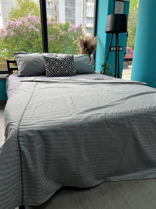 Страйп-сатин  постільна білизна