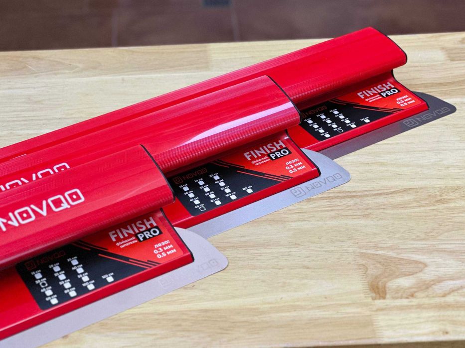 Шпатели Novqo (Finish Pro) | 30см, 60см, 80см +Запасные лезвия в Кейсе