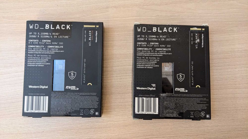 SSD Накопичувач WD_BLACK SN770 1TB 2TB NVMe PCIe Gen4 x4 M.2 2280